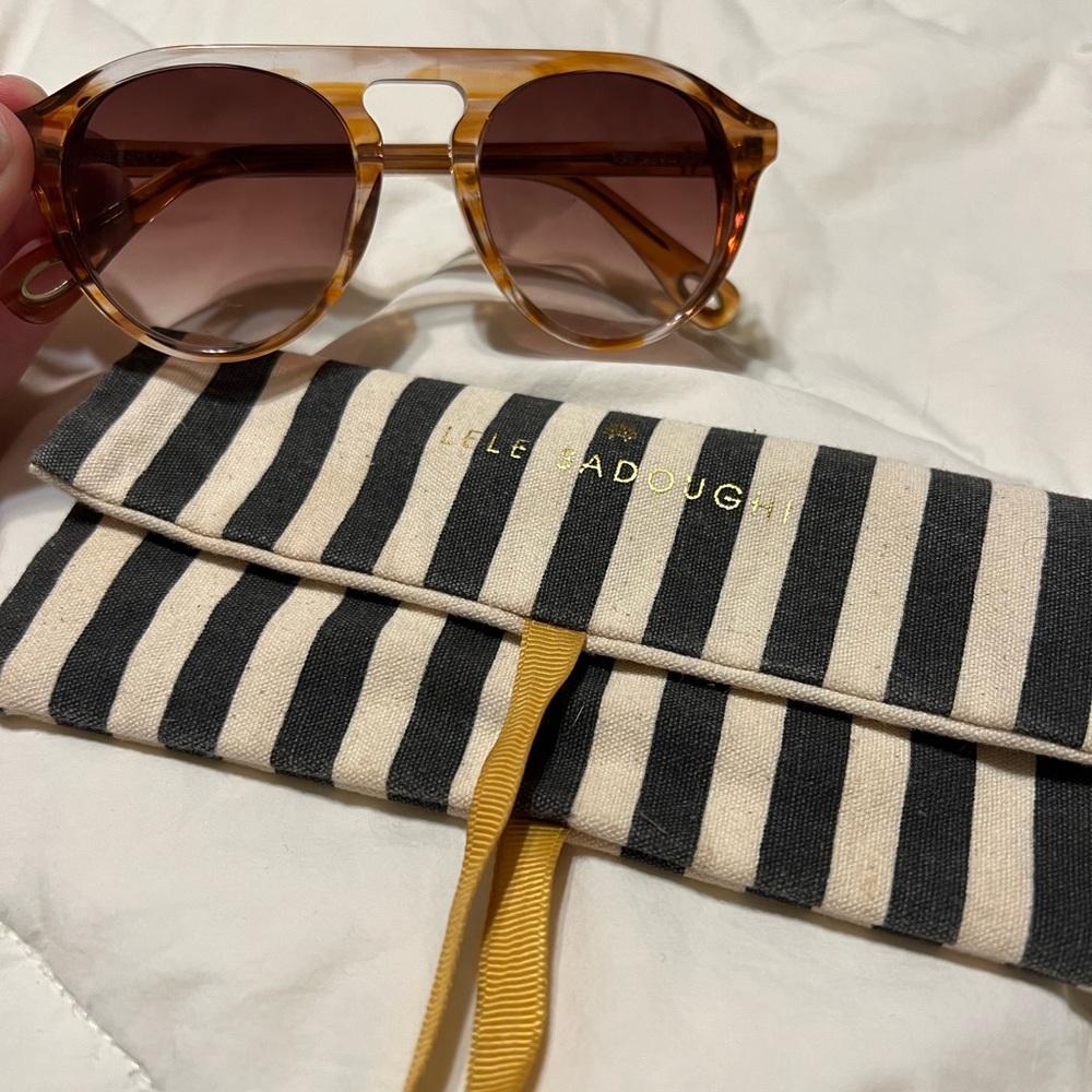 Lele Sadoughi retro style sunglasses